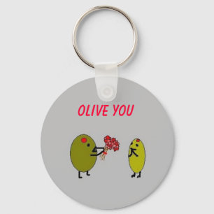 Porte-clés OLIVE VOUS - olives dans l'amour - porte - clé