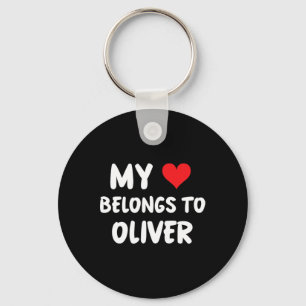 Porte-clés Oliver - Mon cœur appartient à Oliver - Amour