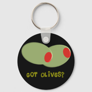 Porte-clés Olives Design Cadeaux "Avez-vous des olives ?"