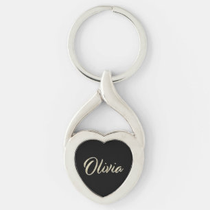 Porte-clés Olivia white gold
