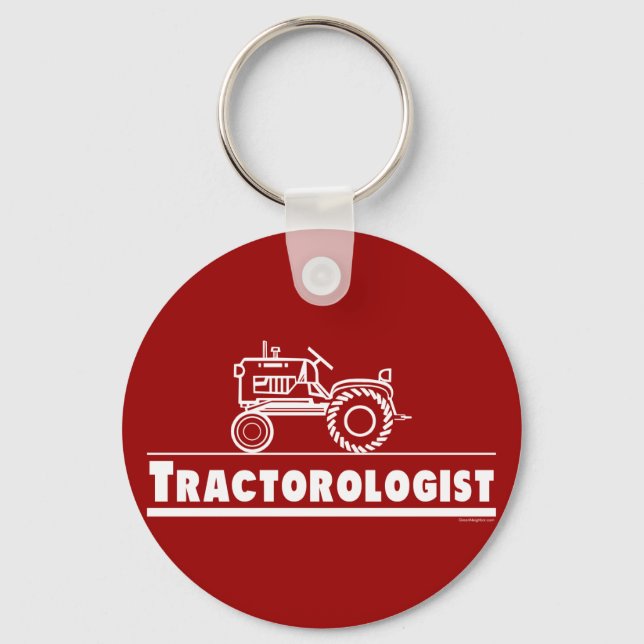 Porte-clés Ologiste de tracteur RED (Recto)