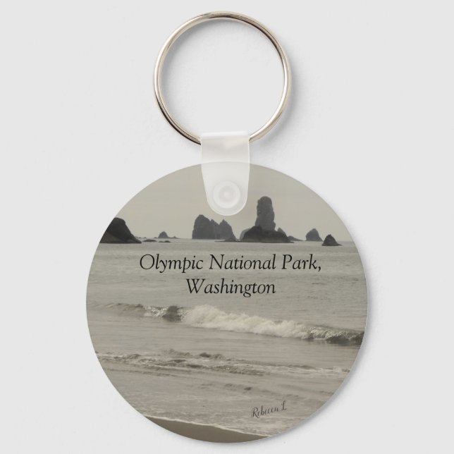 Porte-clés Olympic National Park Washington Beach Photo (Recto)
