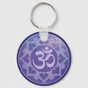 Porte-clés Om Mandala Purple Porte - clé