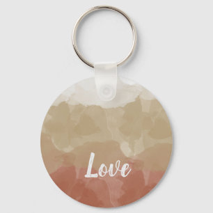 Porte-clés Ombre Brown et Tan Love Graceful Gradient