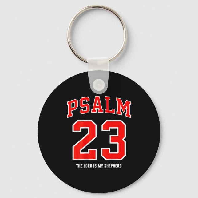 Porte-clés (on Back) Psalm 23 The Lord Is My Shepherd  (Recto)