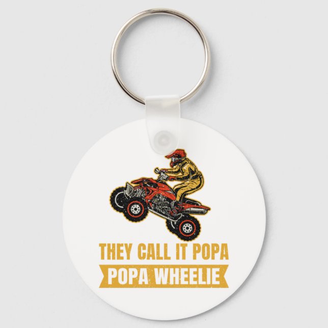 Porte-clés On L'Appelle Poppa - Poppa Wheelie - ATV (Recto)