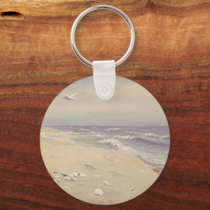 Porte-clés On the Beach (1879) - Art côtier Vintage