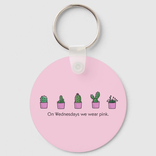 Porte-clés On Wednesdays We Wear Pink (Recto)