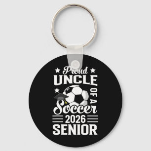 Porte-clés Oncle fier d'un senior de football 2026 Diplômé 
