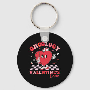 Porte-clés Oncologie Saint-Valentin Cœur Cancer Équipe d'infi