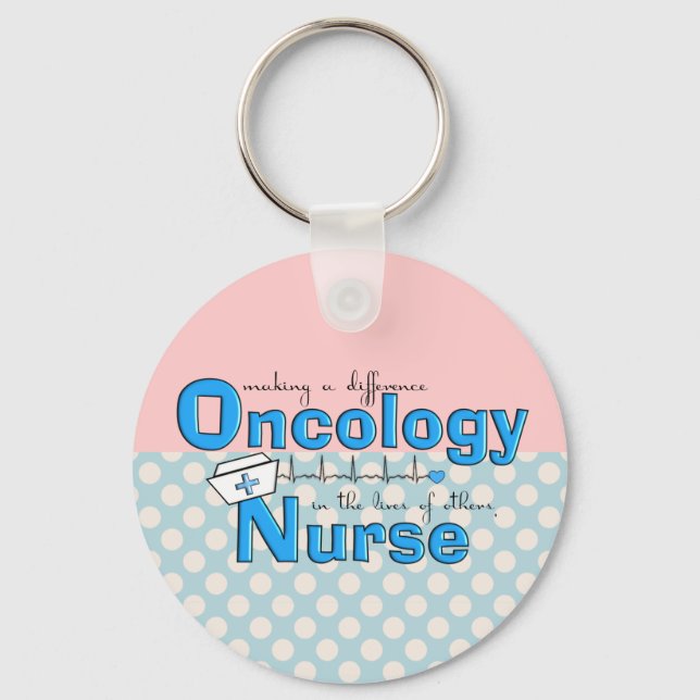 Porte-clés Oncology Nurse Gifts Unique Design (Recto)