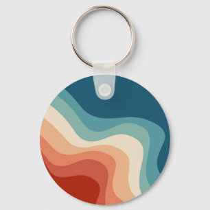 Porte-clés Ondes de style rétro