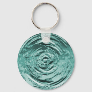 Porte-clés Ondulation Teal de l'eau