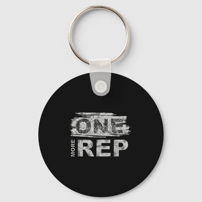 Porte-clés One More Rep _ Gym Motivation  (Recto)