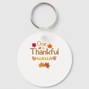 Porte-clés one thankful nana thanksgiving day familching