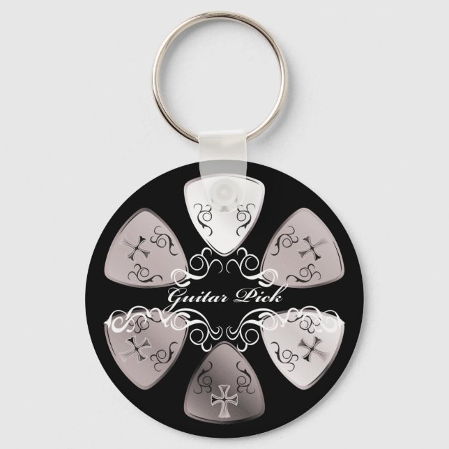 Porte-clés Onglet de guitare Round-W (Recto)