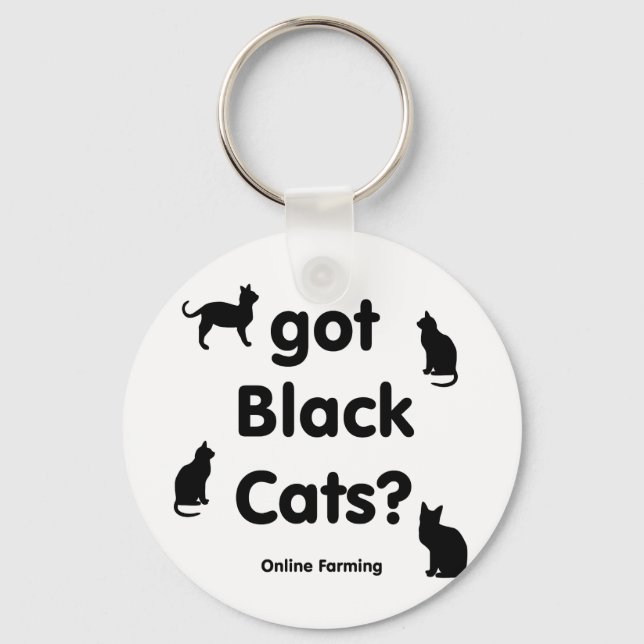 Porte-clés ont des chats noirs (Recto)