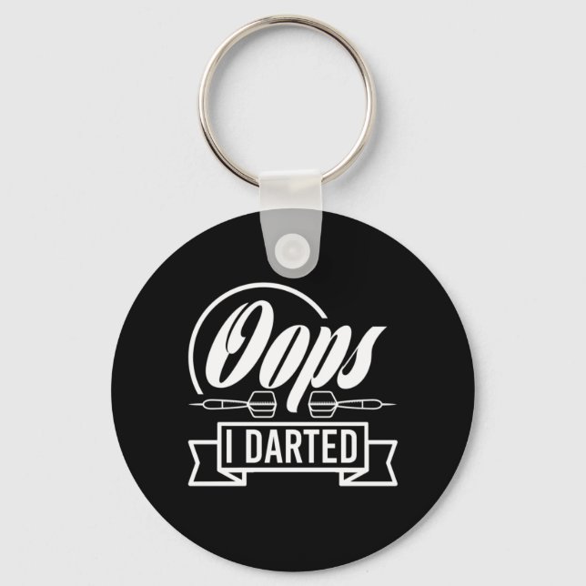 Porte-clés Oops I Darted (Recto)
