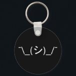 Porte-clés Oops Shrug Emoticon ; -\_(シ)_/<br><div class="desc">Humour Geek amusant Kaomoji Tête Innocent Oops Shrugging Japonais Emoticons ASCII Texte Art Face Mark. Globe Trotters se spécialise dans l'imagerie idiosyncratique du monde entier. Vous y trouverez des Cartes de Voeux,  Cartes Postales,  Posters,  Mousepads et plus encore.</div>