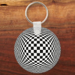 Porte-clés Op. Art<br><div class="desc">Op Art design concept motif pour la science-fiction, l'inconscient, le chaos, ESP ou perception extra sensorielle, stress psychique, contrainte, vertige, tourbillon, tornade, art psychédélique et illusions optiques. L'esprit parfait se bender ! Voir d'autres produits avec ce design dans la catégorie Op Art de ce magasin. Cliquez simplement sur le lien...</div>