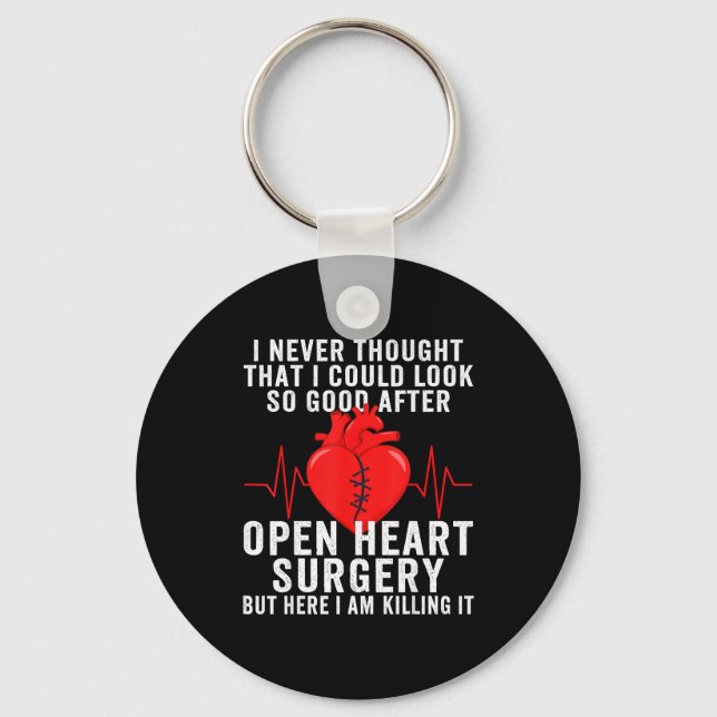 Porte-clés Open Heart Surgery Survivor Coronary Artery Byp  (Recto)