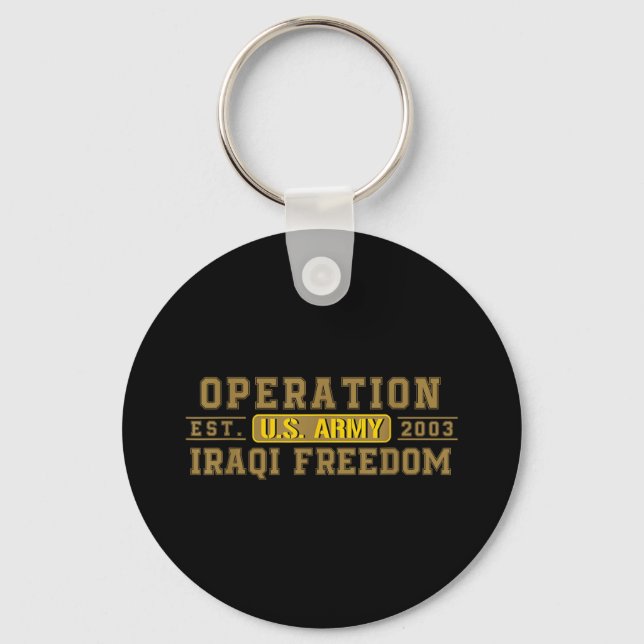 Porte-clés Opération Liberté Irakienne Vétérinaire Combattez  (Recto)