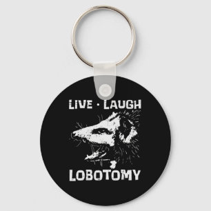 Porte-clés Opossum Live Love Lobotomy Possum Street Trash Cat