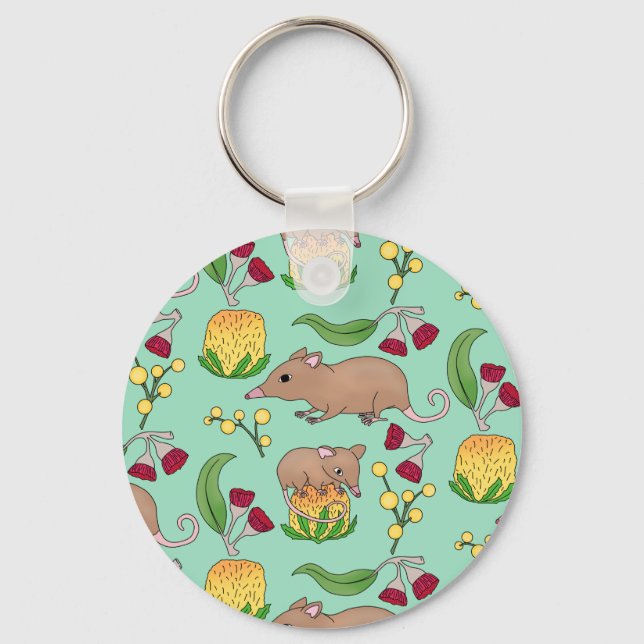 Porte-clés Opossum miel (Recto)