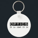 Porte-clés Optique<br><div class="desc">L'Optique,  C'Est Ce Que C'Est. Si l'optique est votre passe-temps,  votre profession ou votre obsession,  montrez-le avec de grands t-shirts,  des tasses,  des autocollants et plus encore. Ce sont aussi de grands cadeaux pour les autres fans d'Optique!</div>