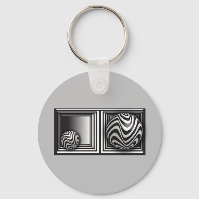 Porte-clés Optique via Porte - clé de formes (Recto)