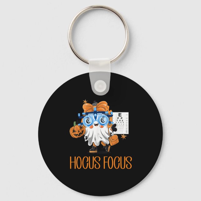 Porte-clés Optométrie Hocus Focus Chemise Halloween Optométri (Recto)