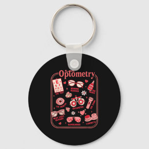 Porte-clés Optométriste Saint-Valentin optométrie assistante