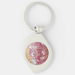 Porte-clés Or, Argent, Rouge, Or Rose, Marbre Artwork