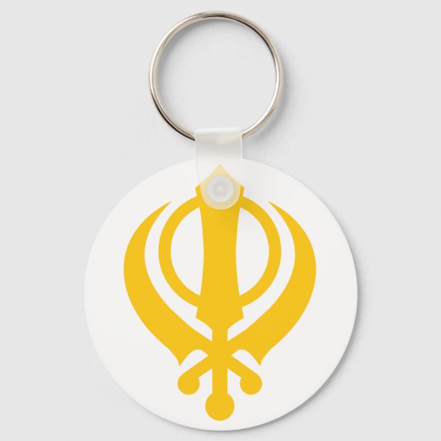 Porte-clés Or Sikh Khanda (Recto)