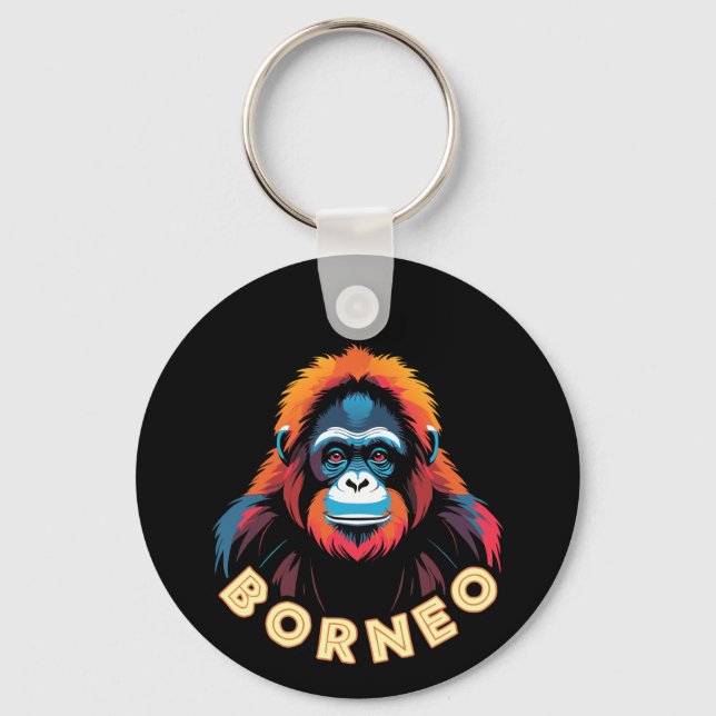 Porte-clés Orang-outan de Bornéo (Recto)