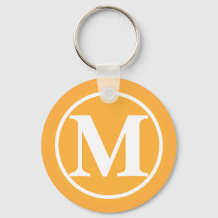 Porte-clés Orange BB monogramme