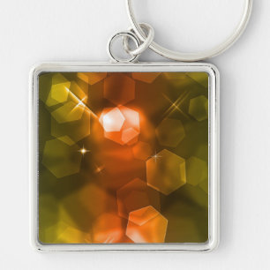 Porte-clés Orange Bokeh Design 1 :: Abstrait Ar Porte - clé