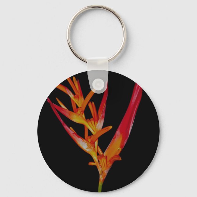 Porte-clés Orange Heliconia (Recto)