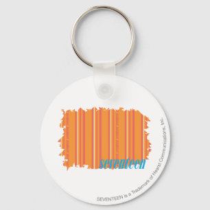 Porte-clés Orange mince 2 de rayures