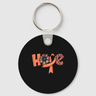 Porte-clés Orange Ribbon Leopard Sunflower Hope RSD CRPS Awar