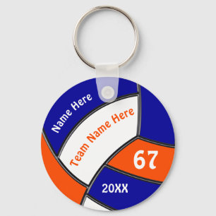 Porte-clés Orange, Royal Blue ou TOUTE COULEUR Volley-ball bl