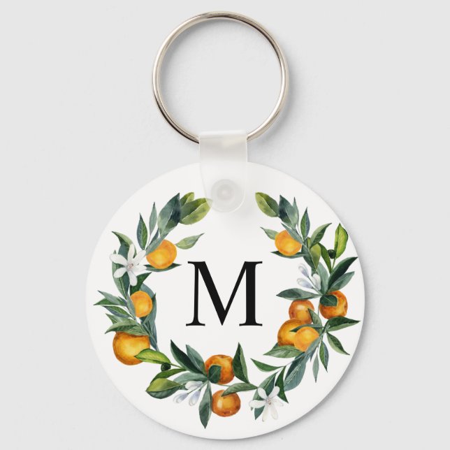 Porte-clés Oranges agrumes monogrammed porte - clé (Recto)