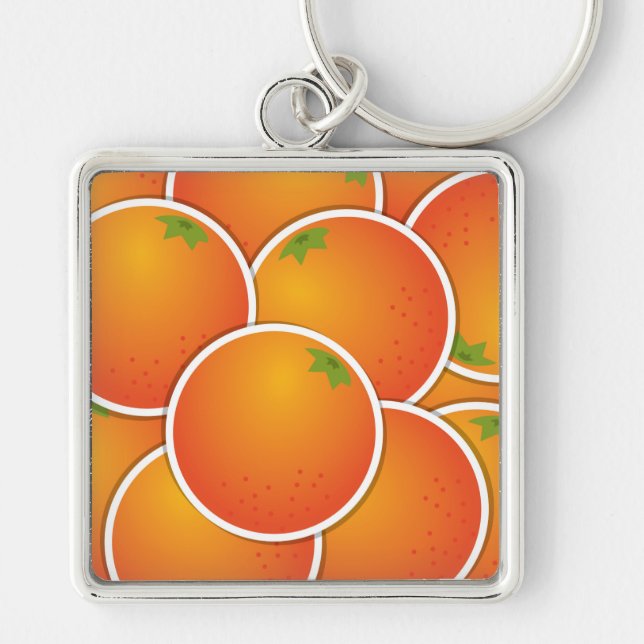Porte-clés Oranges funky (Devant)