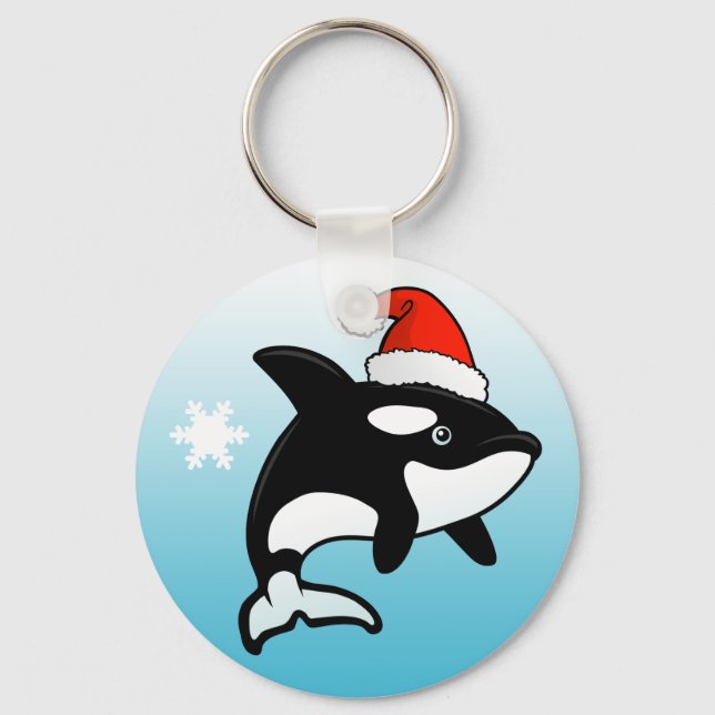 Porte-clés Orca Père Noël (Recto)