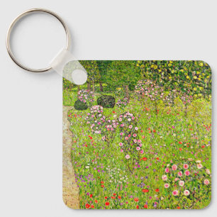 Porte-clés Orchard Gustav Klimt avec Rose