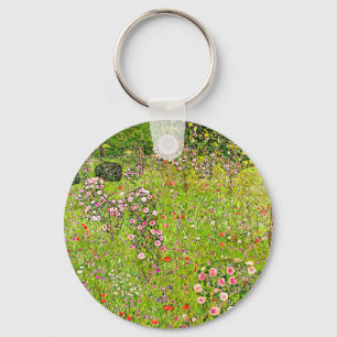 Porte-clés Orchard Gustav Klimt avec Rose