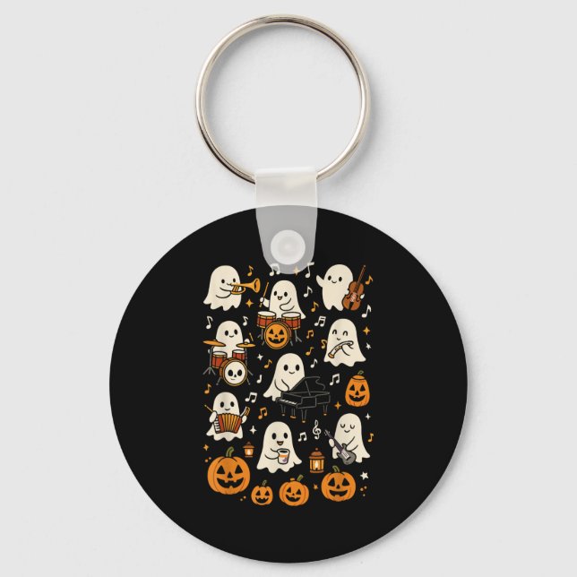 Porte-clés Orchestre d'Enseignant de Musique Chemise, Hallowe (Recto)