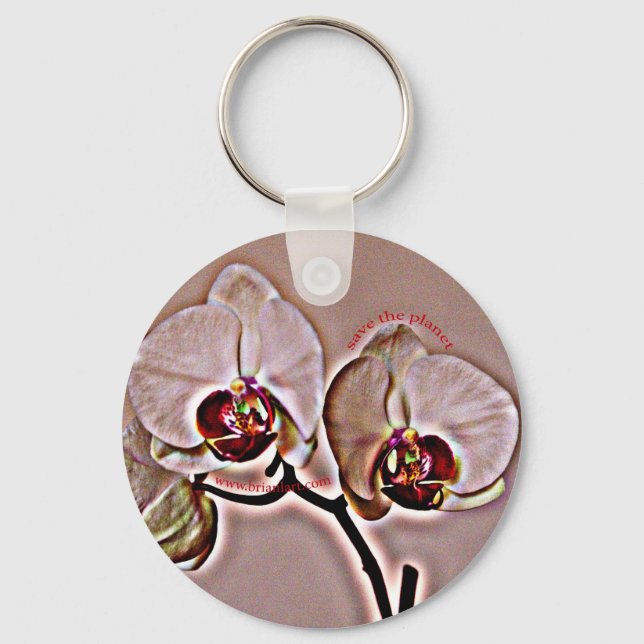 Porte-clés orchidée (Recto)