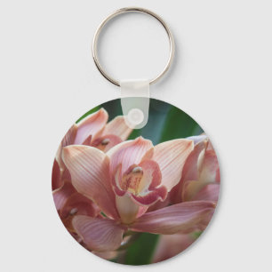 Porte-clés Orchidée de thé au lait