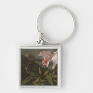 Porte-clés Orchidées et colibris de jungle